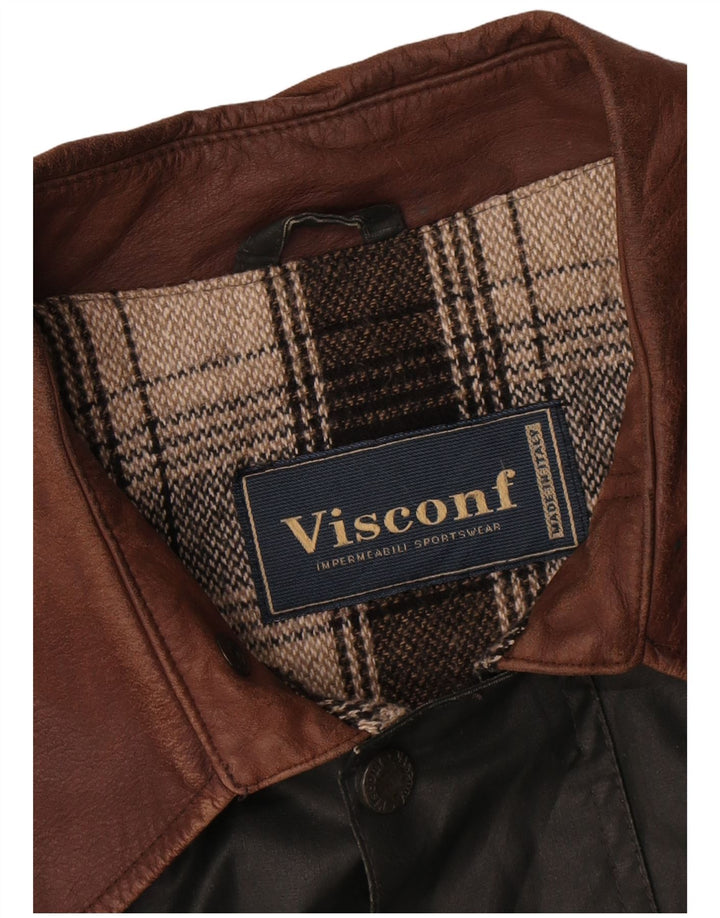 Visconf Veste en coton ciré homme IT 52 XL Vert Coton