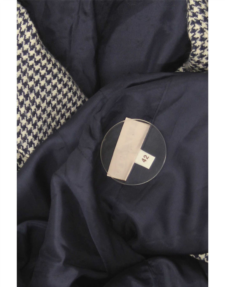 Arezia Veste Blazer Femme IT 42 Pied De Poule Bleu Marine Moyen