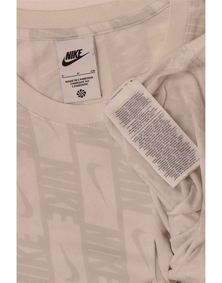 Nike T-shirt graphique pour hommes, petit, en coton blanc