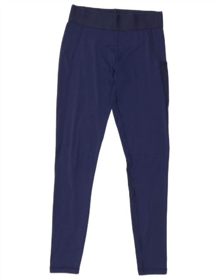 Adidas Leggings Femme UK 8/10 Petit Bleu Marine