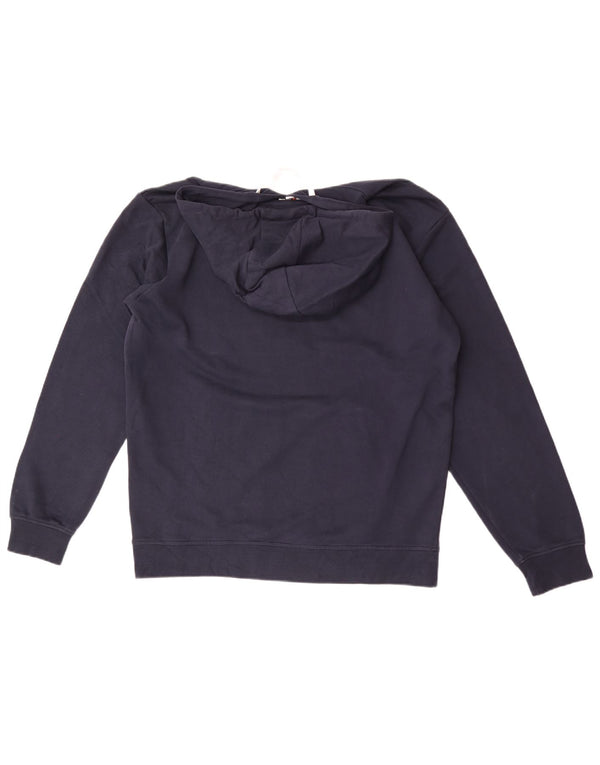 Ellesse Pull à capuche graphique XL en coton bleu marine pour homme