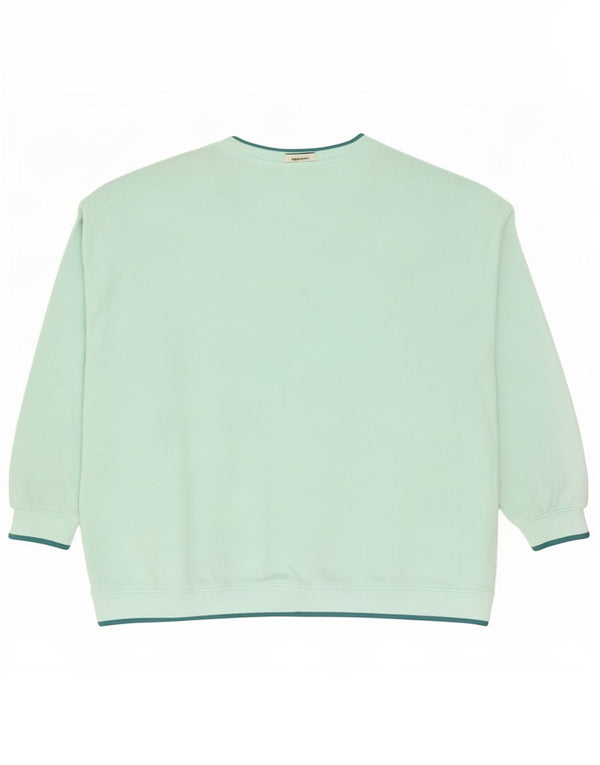 Fat Face Sweat-shirt surdimensionné graphique pour femme UK 18 XL Turquoise