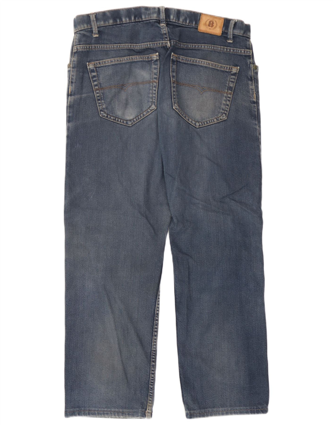 Marks & Spencer Jean droit femme W34 L25 bleu coton