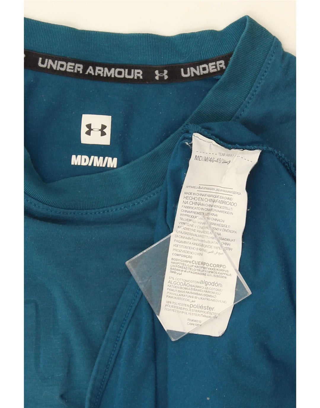 Under Armour T-Shirt Graphique Homme Bleu Moyen Coton