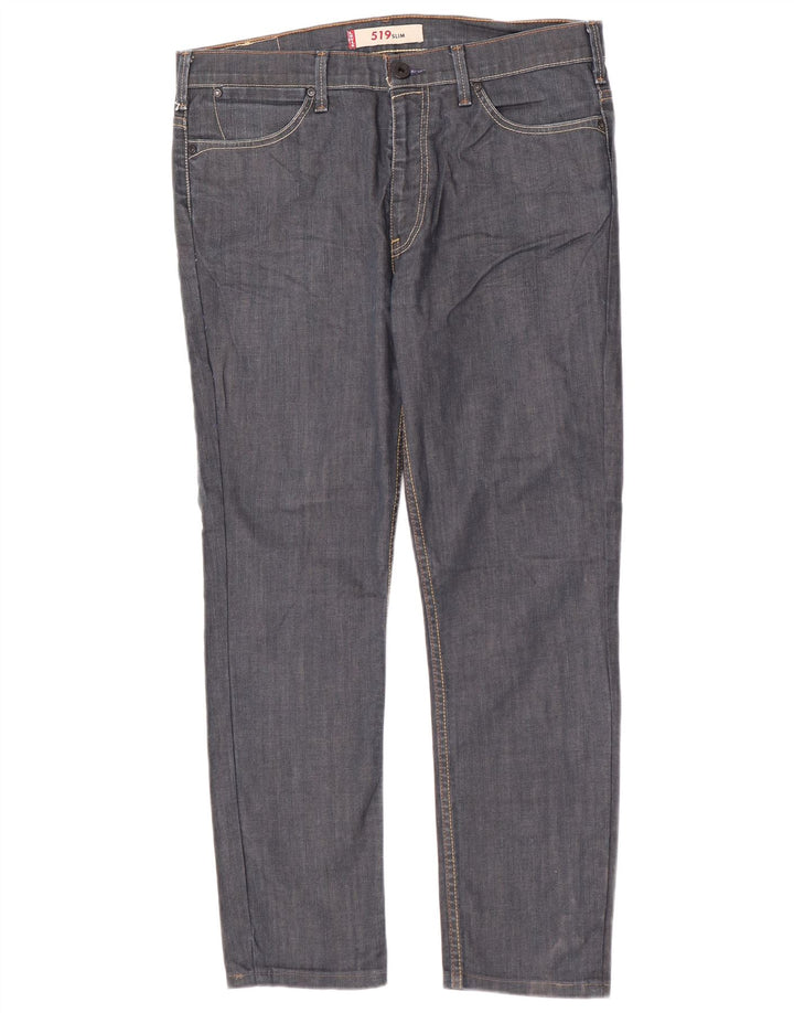 Levi's Jean Slim 519 Homme W36 L29 Bleu Marine Coton