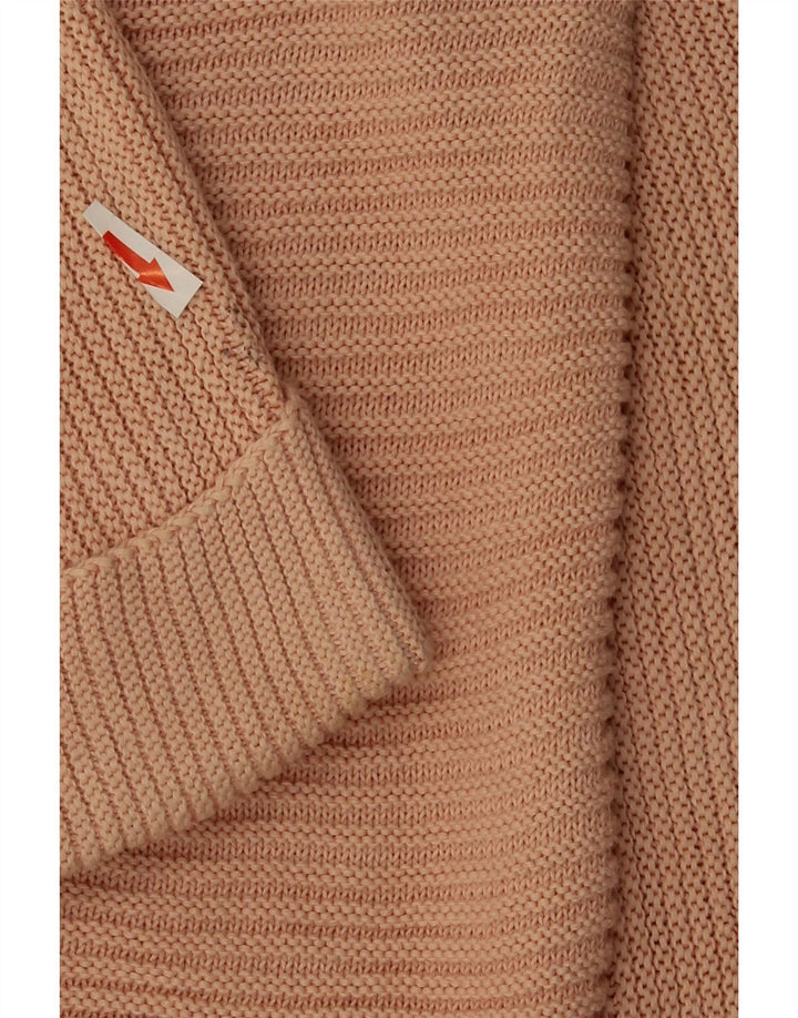 Massimo Dutti Pull col V pour femme UK 16 Large Rose