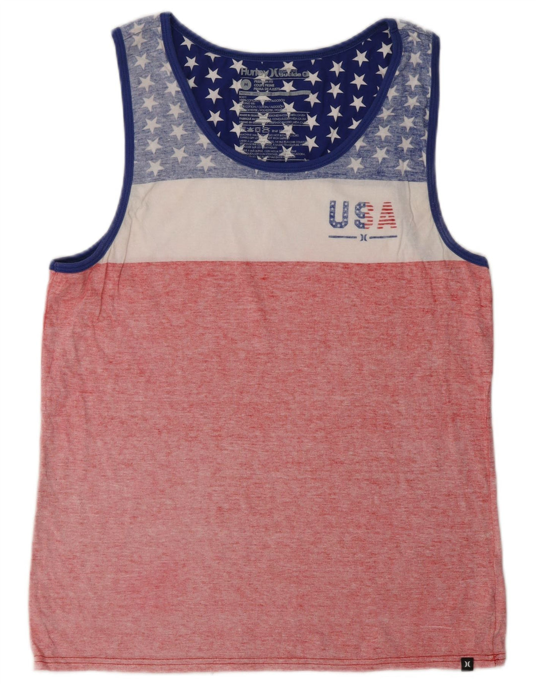 Hurley Femmes USA Graphic Débardeur UK 14 Rose Moyen Colorblock Coton