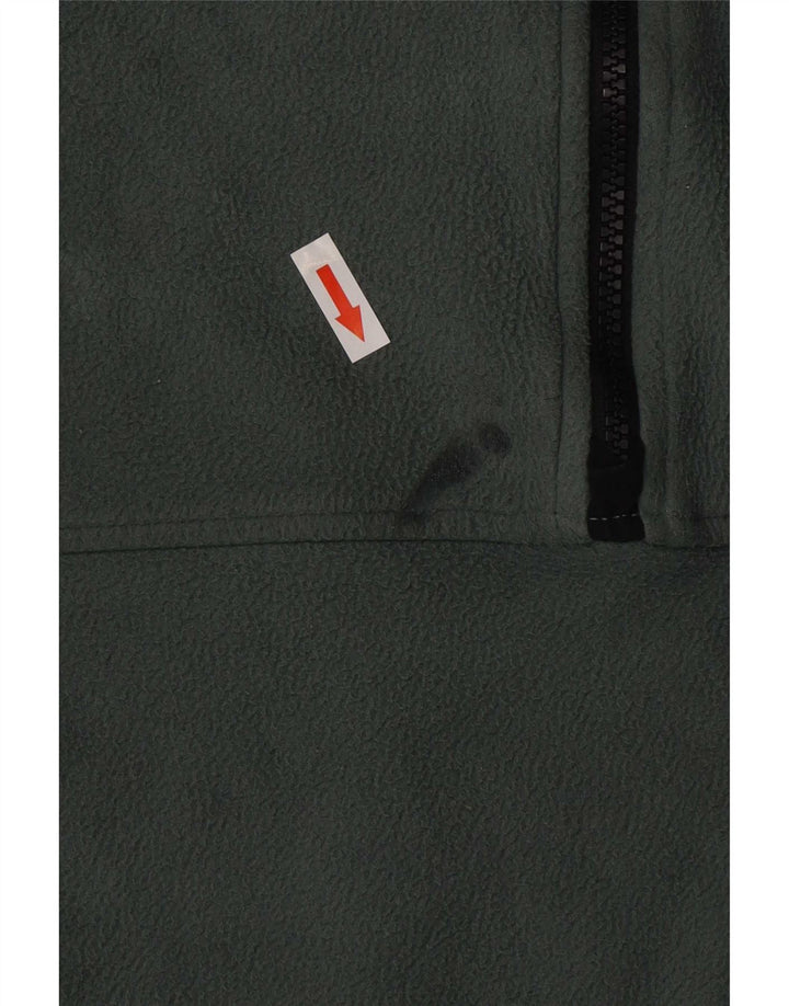 The North Face Pull polaire à col zippé pour homme Large Vert Polyester