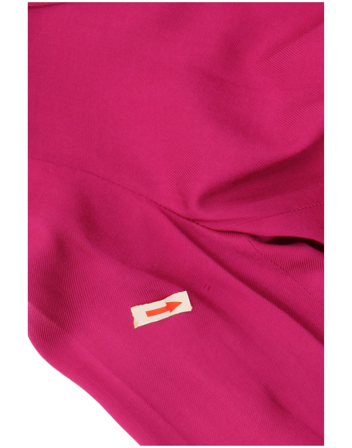 ZARA Femme Coupe Ample Double Boutonnage Blazer Veste UK 6 XS Rose Viscose