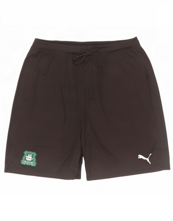 Puma Short de sport pour homme 2XL Noir Polyester