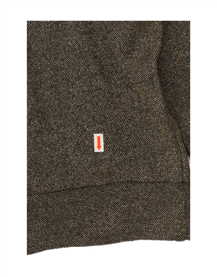 VINTAGE Femme Sweat-shirt graphique surdimensionné Jumper UK 10 Petit Gris