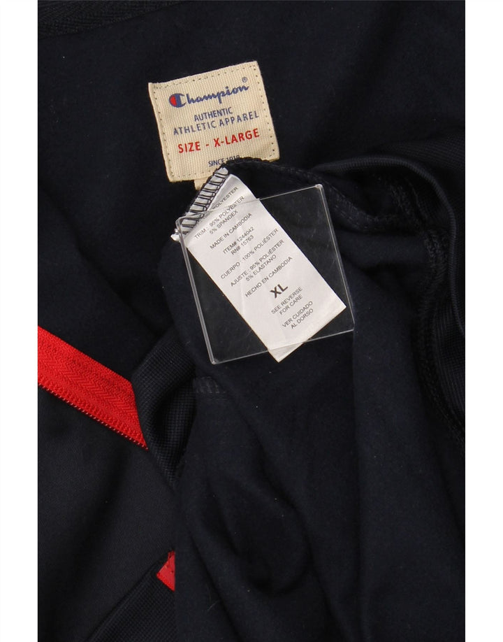 CHAMPION Veste de Survêtement Homme XL Bleu Marine Colorblock Polyester