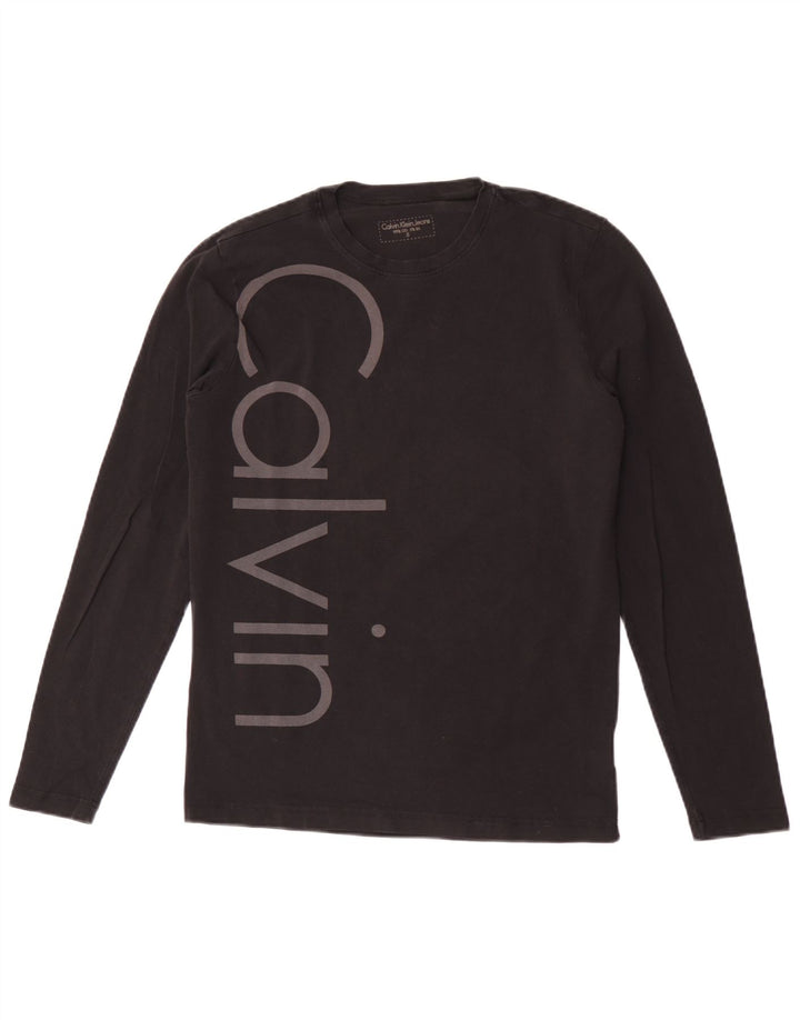 Calvin Klein Jeans Haut graphique à manches longues pour hommes, petit noir