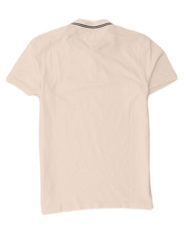 Tommy Hilfiger Polo coupe slim pour homme 2XL en coton rayé blanc