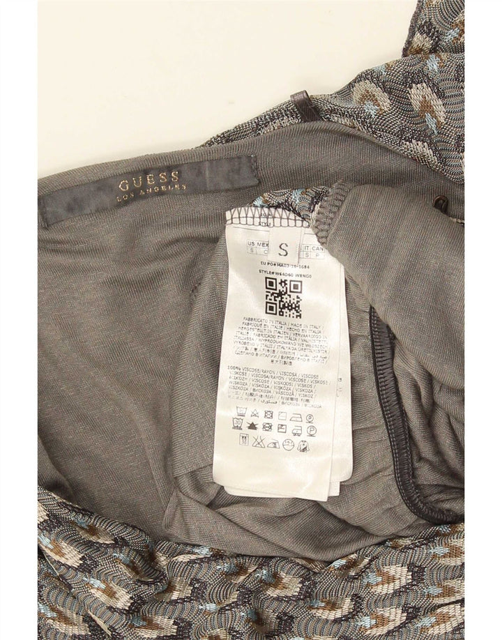 Guess Combinaison Femme UK 10 Petit Gris Géométrique Viscose