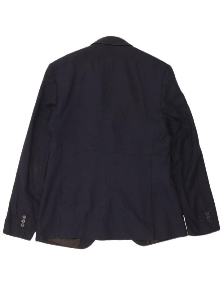 Zara Veste Blazer 1 Bouton Homme EU 50 Bleu Marine Moyen