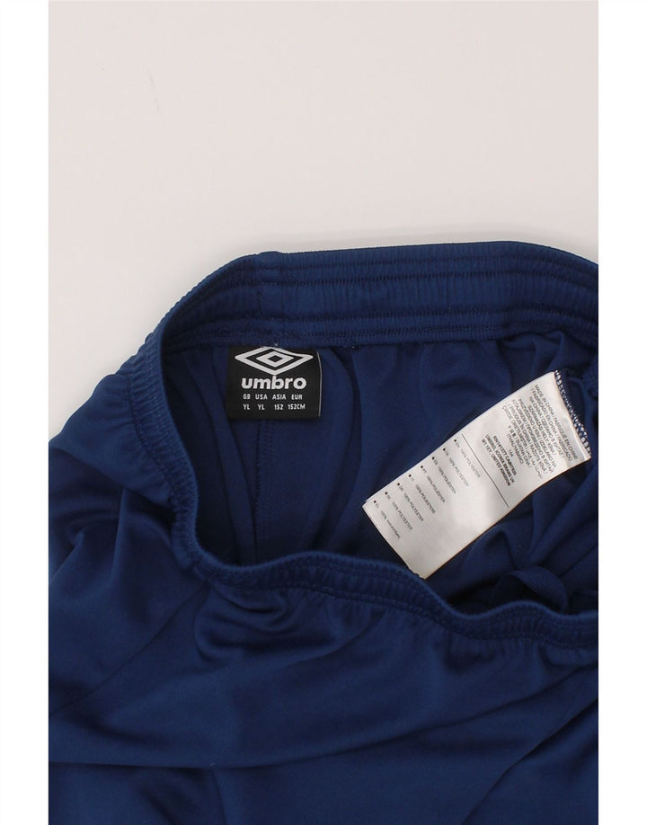 Umbro Short de Sport Garçon 11-12 Ans Large Bleu Marine Polyester