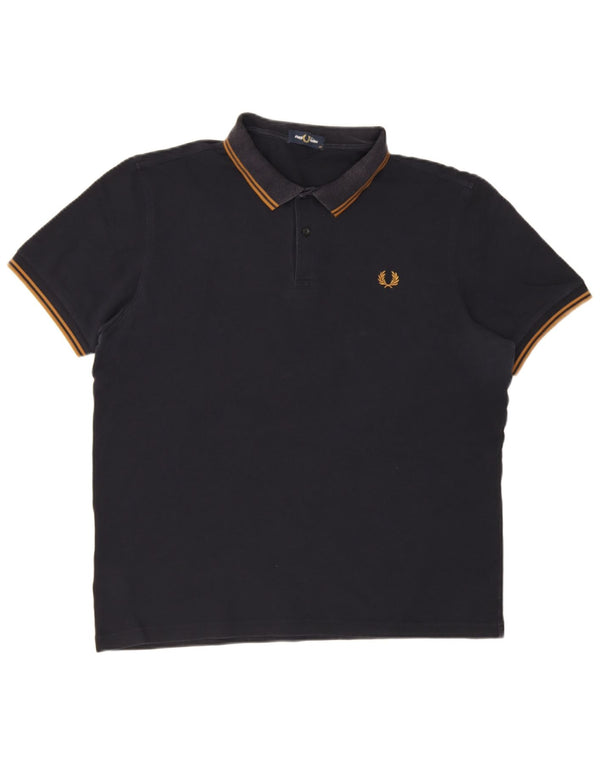 Fred Perry Polo Homme XL Bleu Marine Coton