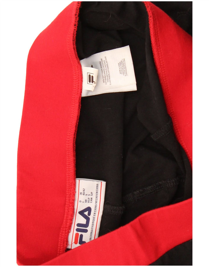 Fila Leggings graphiques pour femmes UK 8 petit coton noir