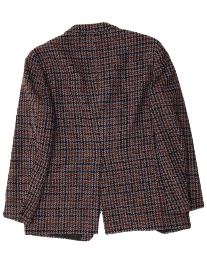 Breilling Veste blazer à 3 boutons pour homme UK 40 Large pied-de-poule multicolore