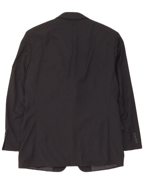 Hugo Boss Veste blazer à 3 boutons pour homme EU 50 Grande laine vierge bleu marine