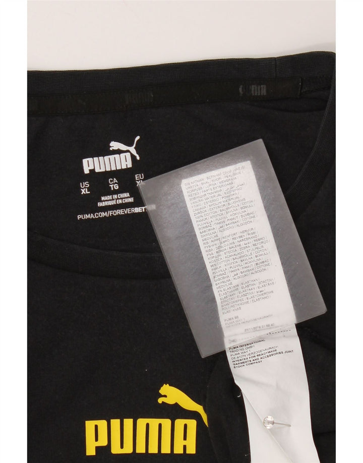 Puma T-Shirt Graphique BVB Dortmund Homme Noir XL Coton