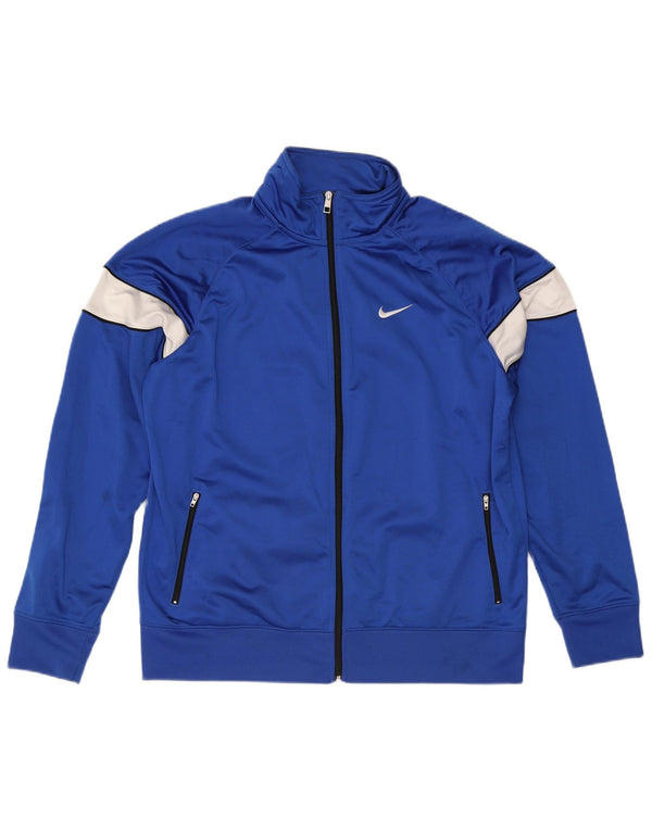 Nike Veste de survêtement pour homme XL Bleu Colorblock Polyester