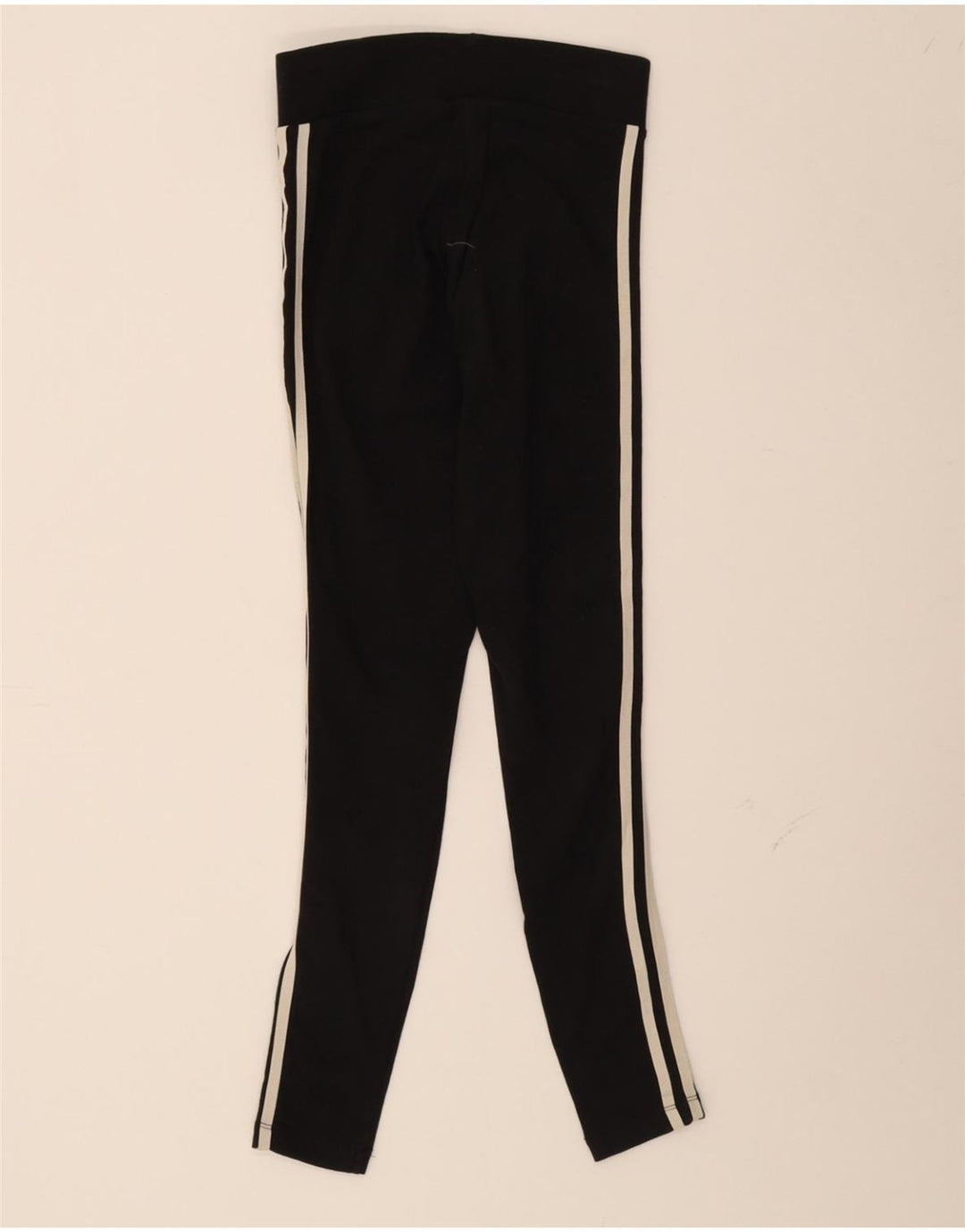 ADIDAS Womens Leggings UK 8 Small Black Cotton Vintage Adidas and Second-Hand Adidas from Messina Hembry 