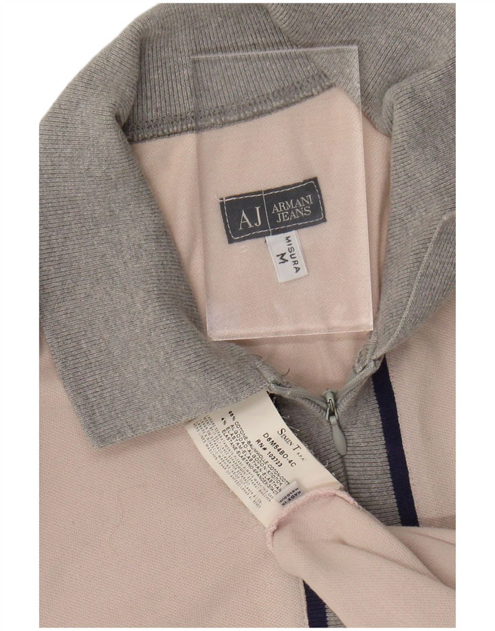 ARMANI JEANS Polo Homme Rose Moyen Coton