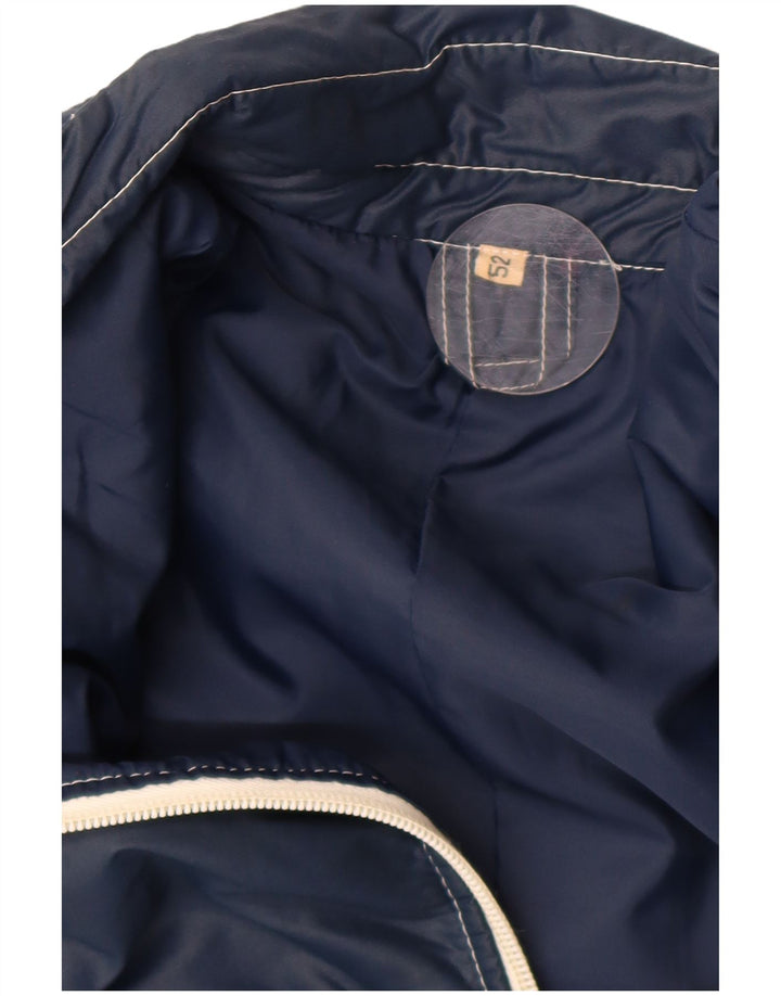 Veste Bomber Homme Vintage IT 52 XL Bleu Marine Colourblock