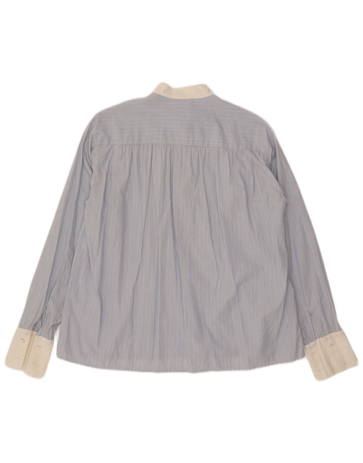 Penny Black Chemise pull à nouer sur le devant pour femme UK 14 Grandes rayures bleues