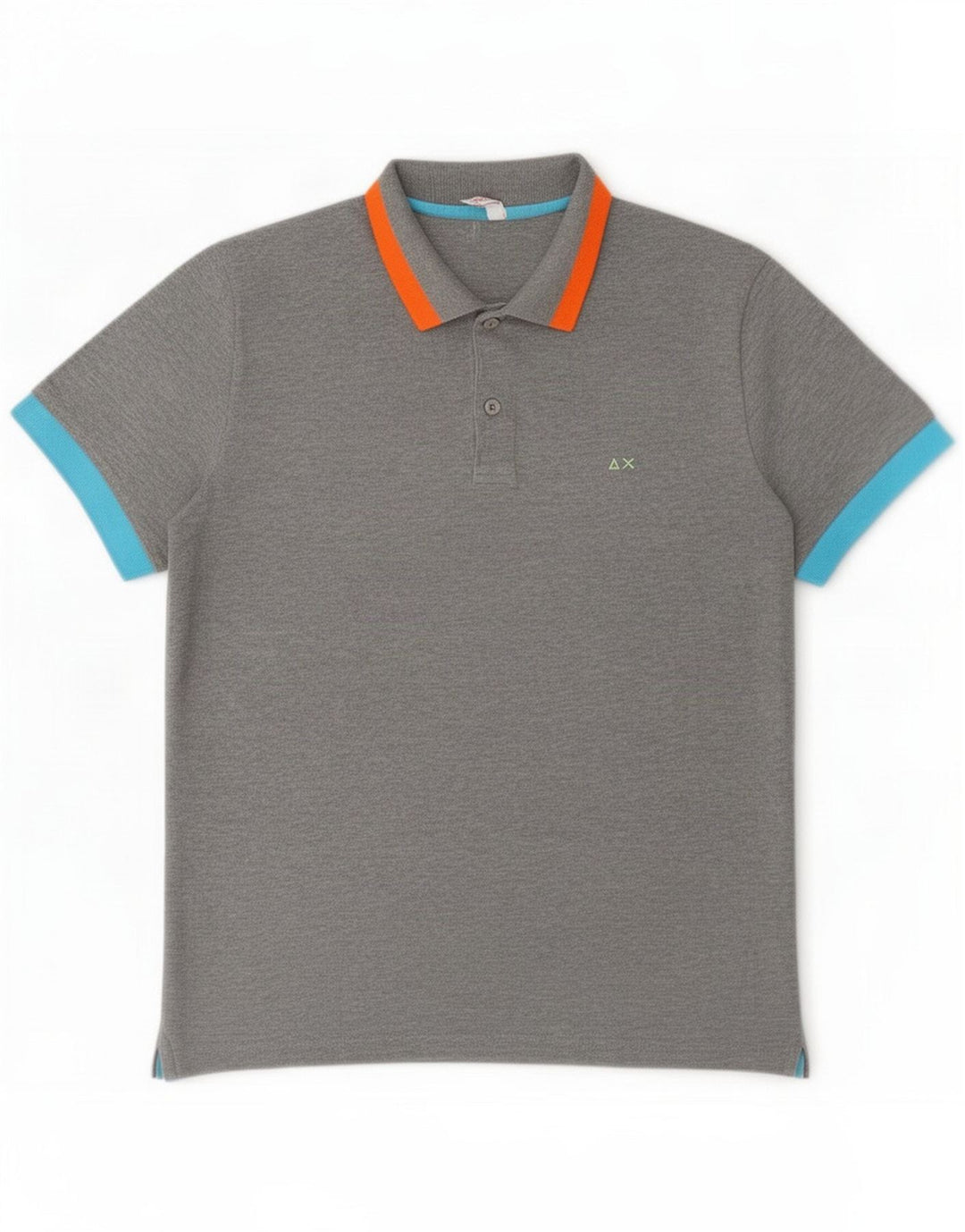 Sun68 Polo Homme Coton Gris Moyen