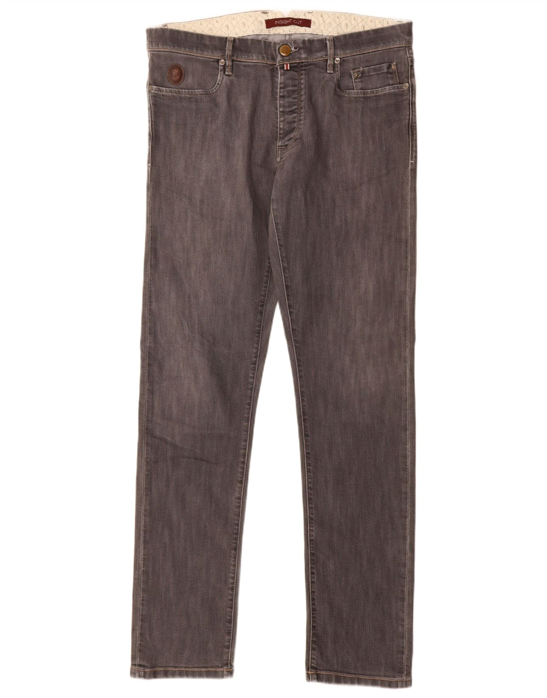 Trussardi Jean Slim W33 L34 Gris Coton Homme