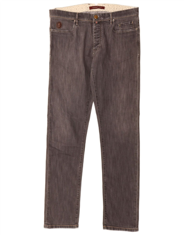Trussardi Jean Slim W33 L34 Gris Coton Homme