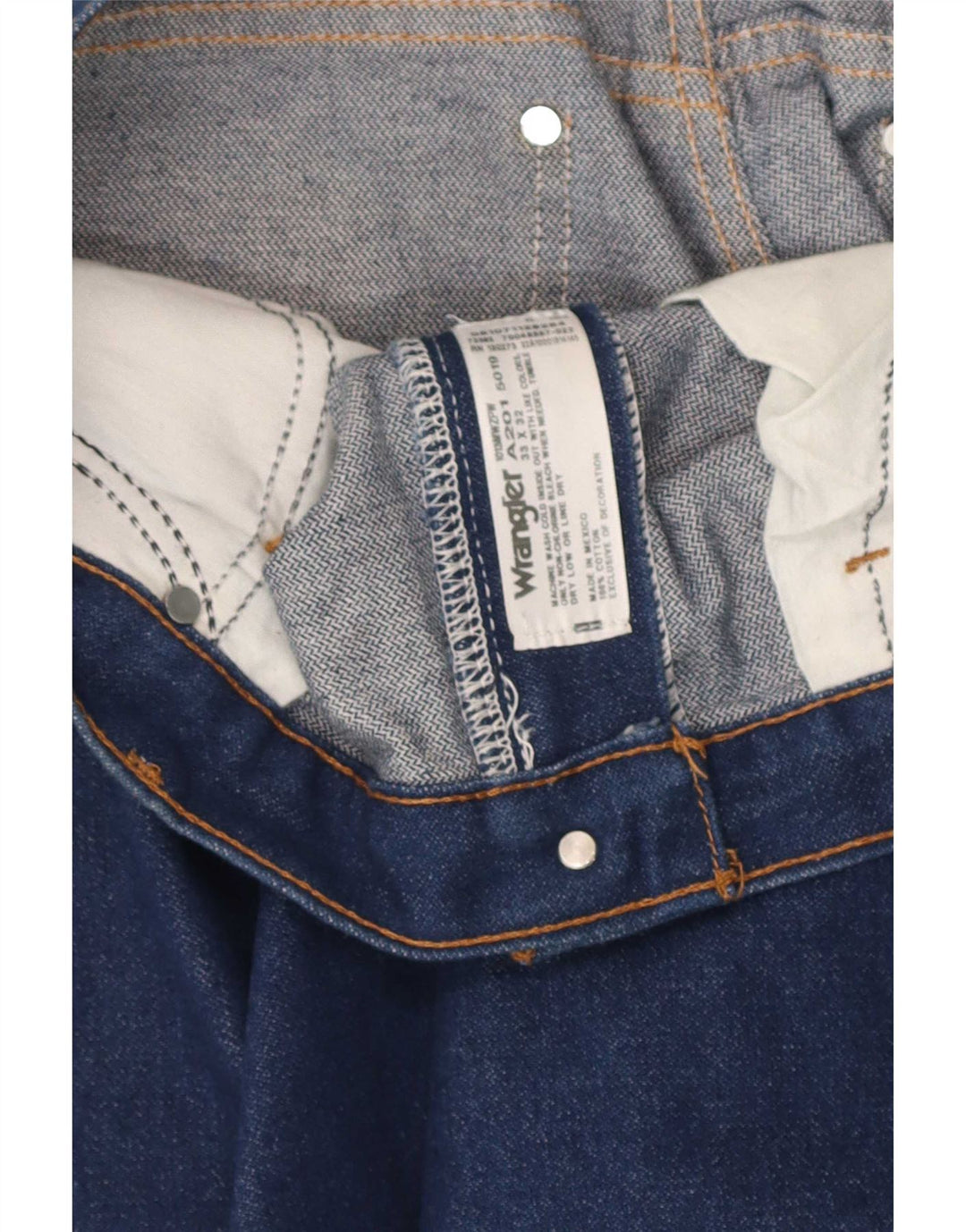 Wrangler Jean droit régulier pour homme W33 L32 en coton bleu