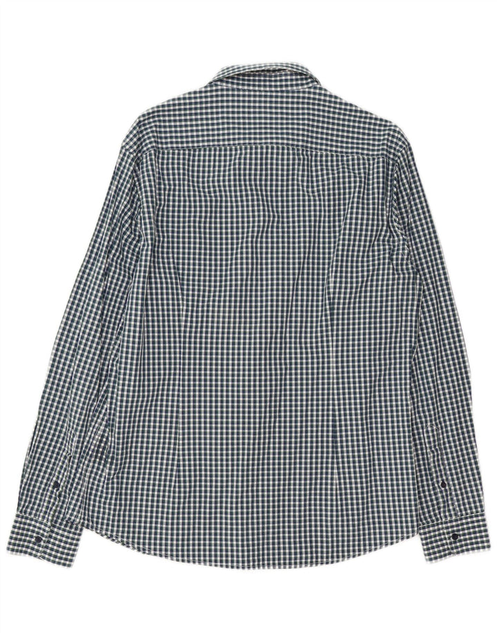 Trussardi Jeans Chemise Homme Taille 42 Grand Vichy Multicolore