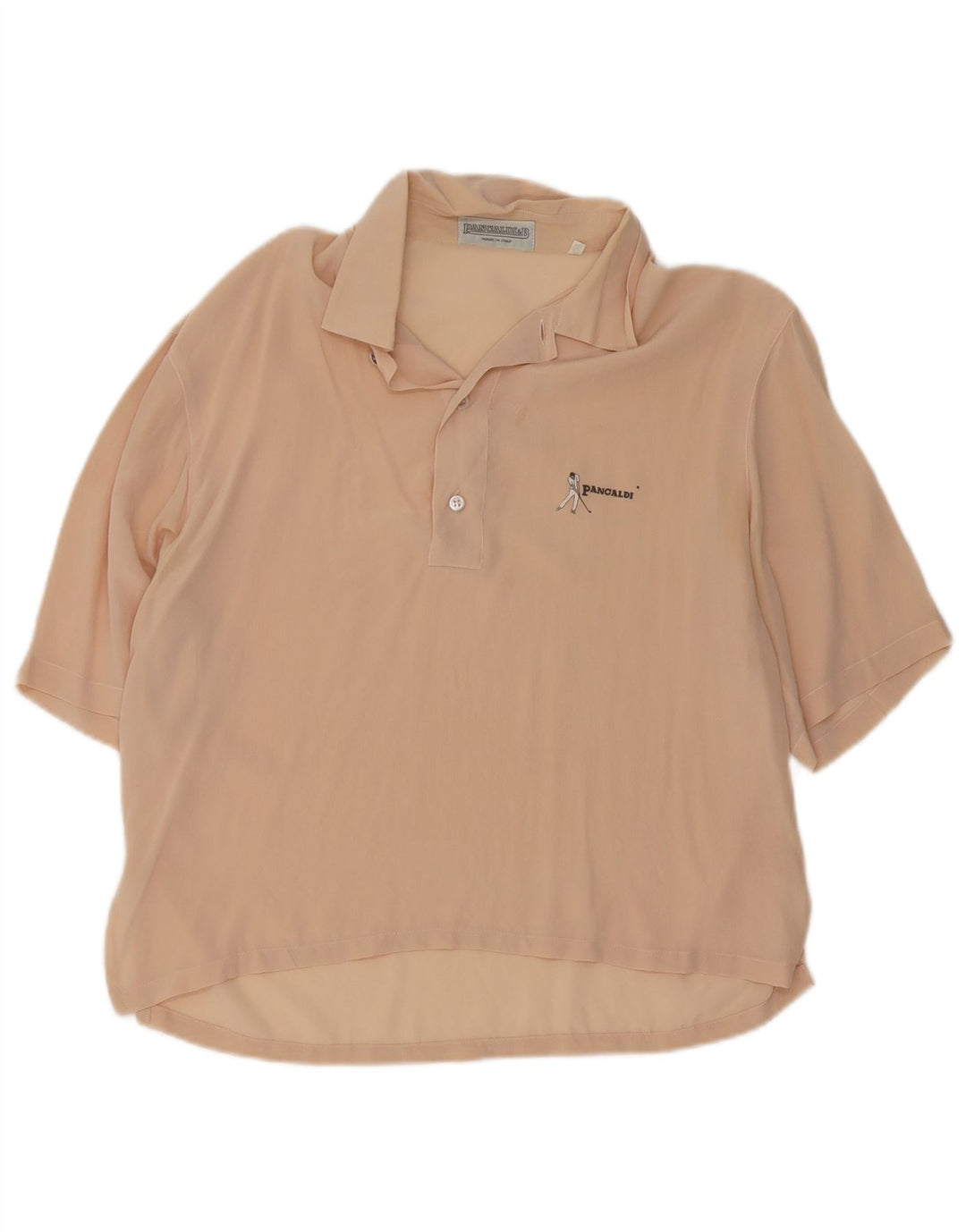 Pancaldi & B Chemise à manches courtes pour homme Taille 15 1/2 39 Beige moyen