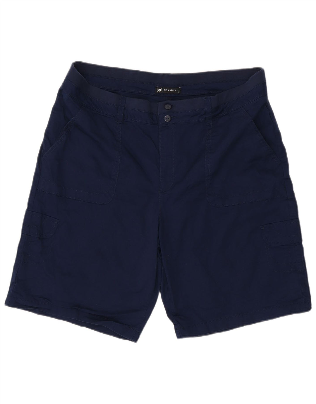 LEE Short cargo coupe décontractée pour femme US 18 2XL W38 Bleu marine en coton