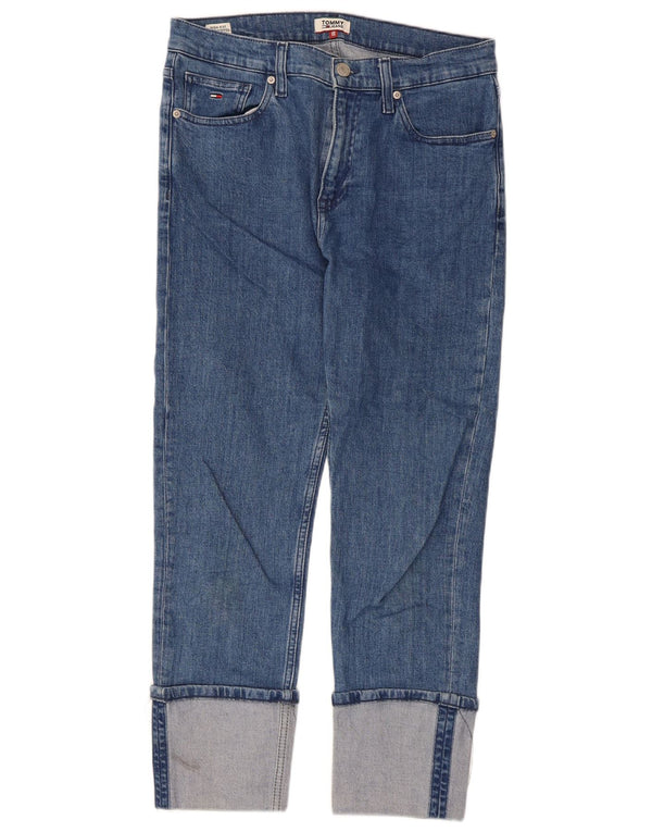 Tommy Hilfiger Jean court Izzy taille haute pour femme W30 L30 en coton bleu