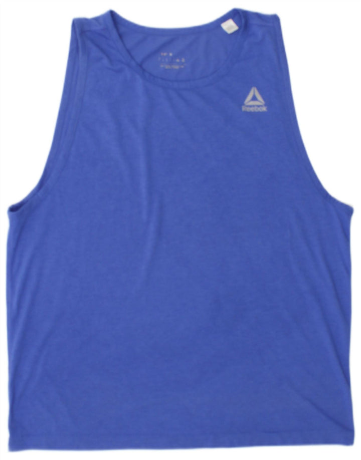 ADIDAS Débardeur graphique pour hommes, grand bleu, polyester