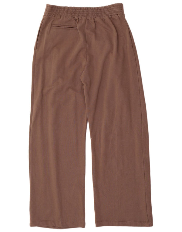 Zara Pantalon de survêtement pour femme UK 16 Large Marron Coton