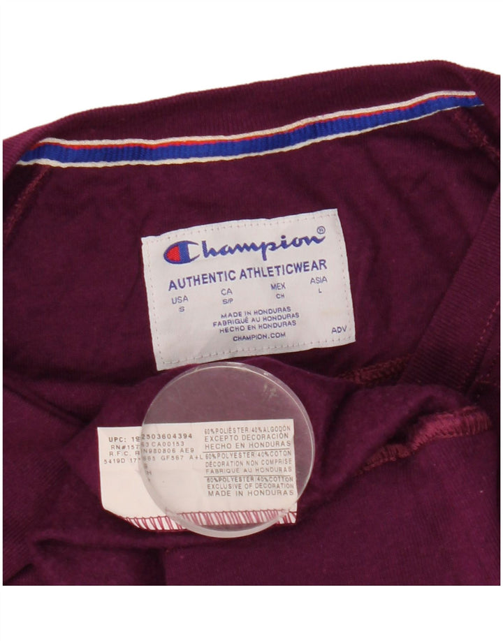 Champion Sweat-shirt surdimensionné graphique pour femme UK 10 Petit Violet