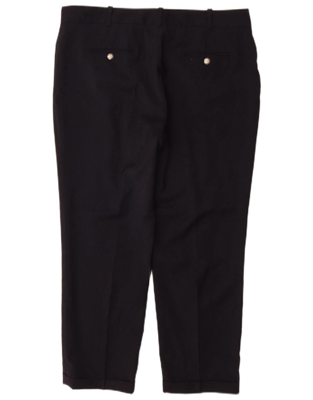 Pantalon de costume slim femme ZARA XL W32 L26 laine bleu marine