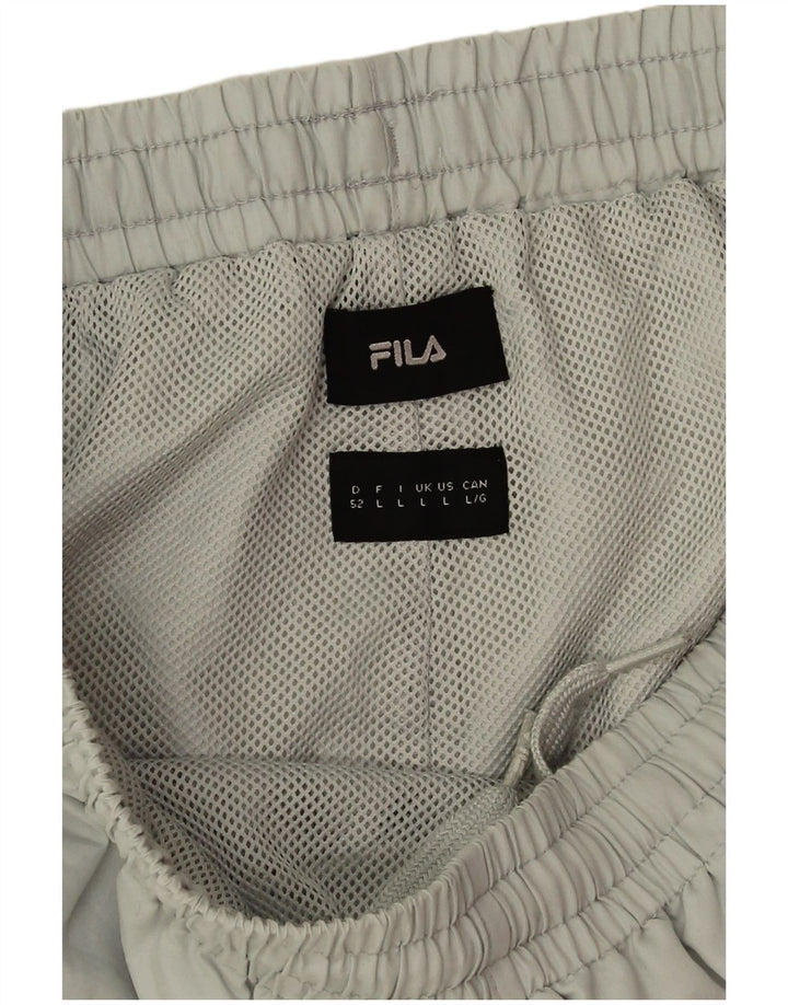 Fila Pantalon de Survêtement Graphique Homme Joggers Large Vert Polyester