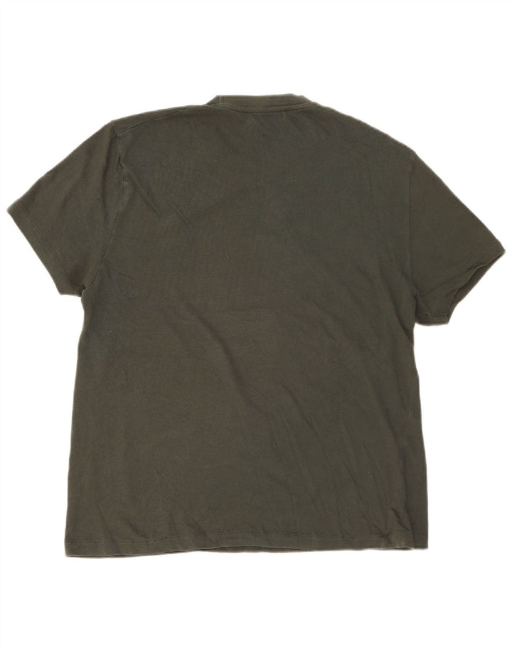 Zara T-Shirt Homme Haut Large Kaki