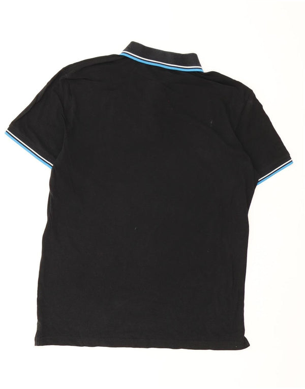 Diadora Polo Homme XL Noir Rayé Coton