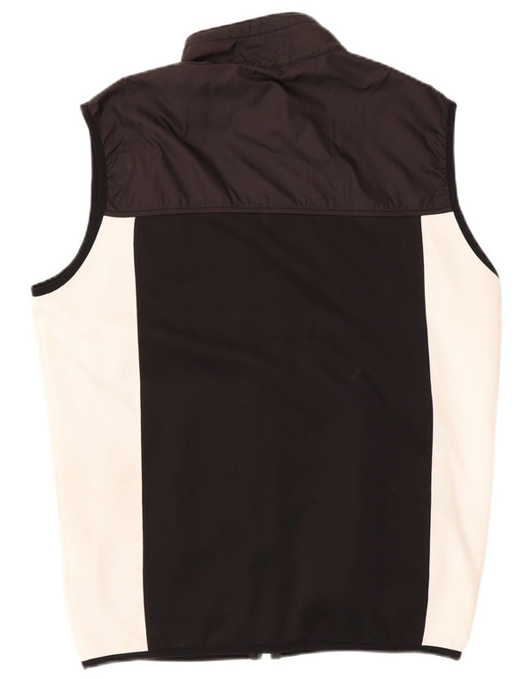 Calvin Klein Gilet rembourré Luiz pour homme UK 40 Large Noir Colorblock Nylon