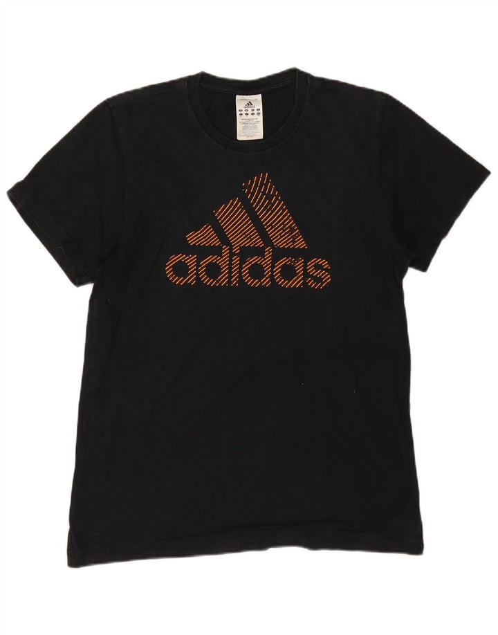 Adidas T-shirt graphique pour homme en coton noir moyen