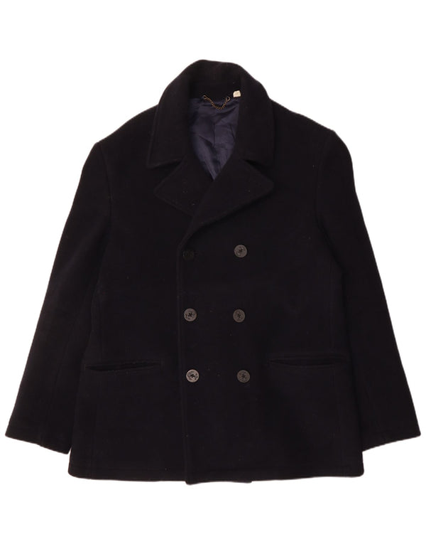 JACK WILLS Mens Pea Coat UK 42 XL Navy Blue