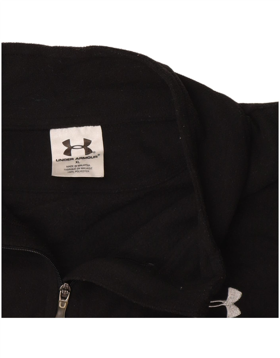 UNDER ARMOUR Haut de survêtement à col zippé pour femme UK 18 XL Bleu marine